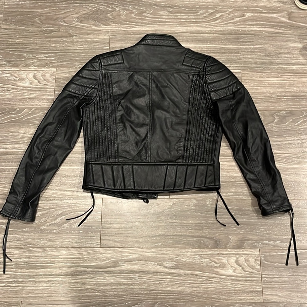Shakuhachi Leather Biker Jacket - Picture 2 of 5
